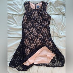 black lace dress